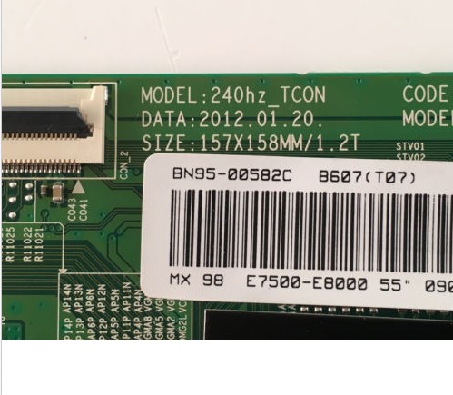 Samsung UN55ES8000F T-Con Board BN95-00582C, (BN41-01790C, BN97-06374C)
